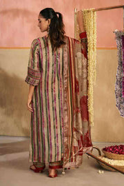 Beige Pure Silk Brocade Jacquard Digital Print Designer Straight Cut Salwar Kameez