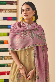 Brown Color Pure Muslin Digital Print Suit