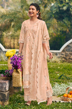 Load image into Gallery viewer, Pure Cotton Khadi Block Print Long Straight Cut Salwar Kameez

