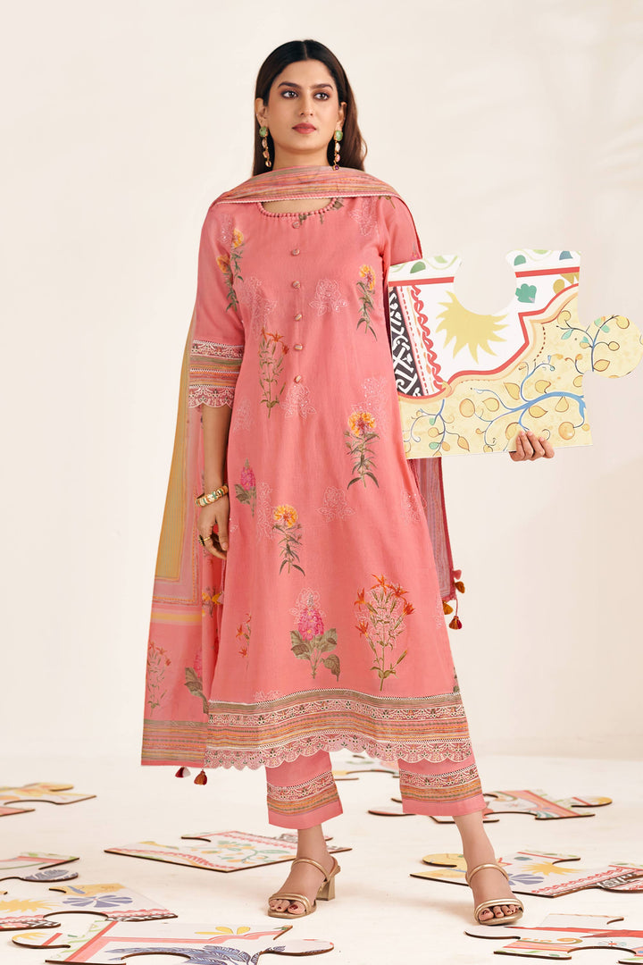 Pure Mal Mal Cotton Digital Print Casual Salwar Kameez