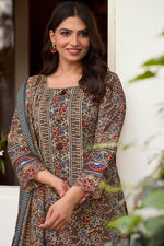 Load image into Gallery viewer, Dark Beige Digital Print Casual Suit
