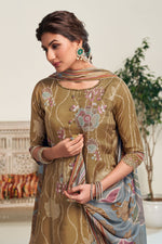 Load image into Gallery viewer, Pure Moga Silk Embroidery Digital Print Designer Trending Long Salwar Kameez For Women&#39;S
