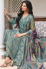 Load image into Gallery viewer, Pure Premium Corduroy Digital Print Straight Cut Salwar Suit
