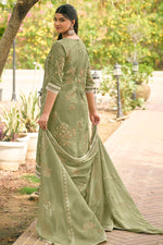 Load image into Gallery viewer, Premium Organdy Block Print Straight Cut Salwar Kameez