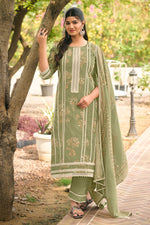 Load image into Gallery viewer, Premium Organdy Block Print Straight Cut Salwar Kameez