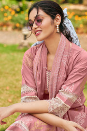 Pure Organdy Block Print Salwar Suit