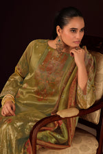 Load image into Gallery viewer, Premium Tissue Jacquard Embroidery Work Salwar Suit
