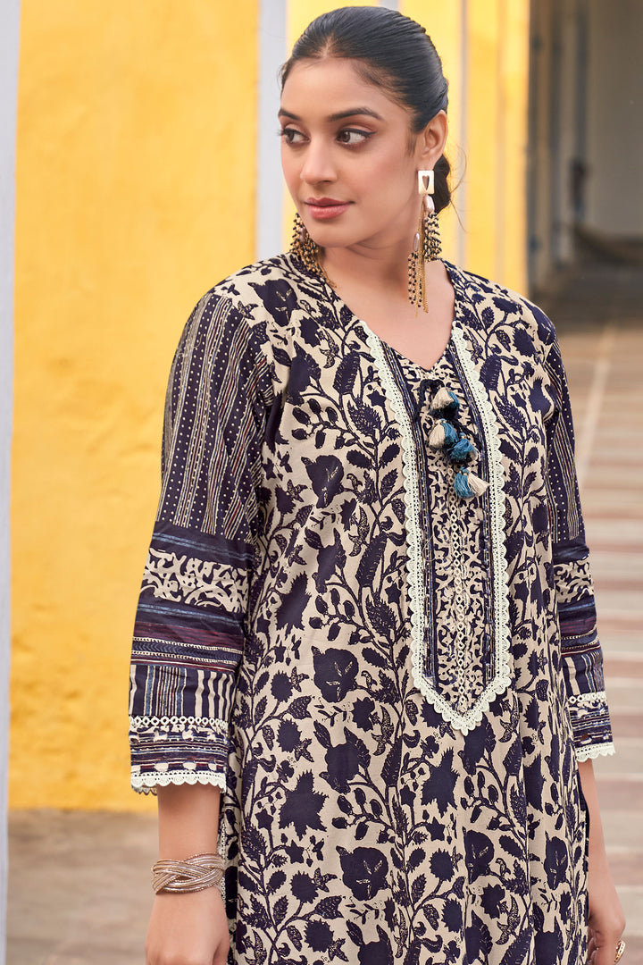 Pure Cotton Block Print Salwar Kameez For Women