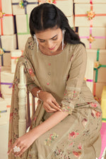 Load image into Gallery viewer, Pure Checks Muslin Silk Digital Printed Patch Work Salwar Kameez
