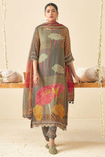 Load image into Gallery viewer, Pure Bemberg Georgette Digital Print Casual Salwar Kameez
