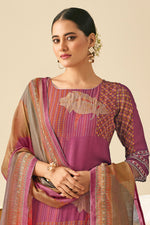 Load image into Gallery viewer, Pink Pure Bemberg Georgette Digital Print Casual Salwar Suit
