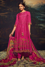Load image into Gallery viewer, Rani Color Festive Wear Pure Bemberg Silk Digital Print Salwar Kameez