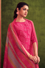Load image into Gallery viewer, Rani Color Pure Muslin Silk Gold Lining Digital Print Daily Wear Long Straight Cut Salwar Kameez