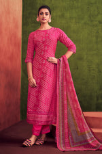 Load image into Gallery viewer, Rani Color Pure Muslin Silk Gold Lining Digital Print Daily Wear Long Straight Cut Salwar Kameez