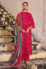 Load image into Gallery viewer, Pure Pashmina Digital Print Function Wear Salwar Suit In Rani Color