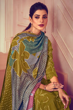 Load image into Gallery viewer, Pure Pashmina Digital Print Salwar Kameez In Green Color