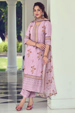 Load image into Gallery viewer, Pink Pure Cotton Regal Reflections Designer Salwar Suit